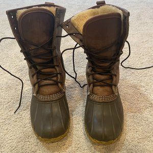 L.L. Bean Duck Boots Fleece Lined
